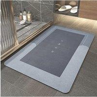 Living and Home 50Cm*80Cm Water and Oil Resistant Kitchen or Bathroom Mat in Blue | Size: 50 cm x 80 cm