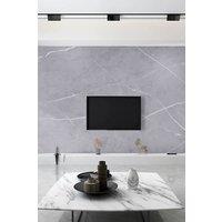 Living and Home 3M x 60Cm Marble Effect Wallpaper Roll Self Adhesive Contact Paper in Grey | Size: 3M x 60 cm