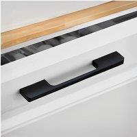 Living and Home 2Pcs Matte Black Cabinet Handles Aluminum Drawer Pulls Kitchen Cabinet Door Handles, 160mm(6.3 Inch) Hole Center