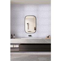 Living and Home 10pcs Peel and Stick White Marble PVC Wall Tile Sticker for Bathroom, Kitchen & Living Room