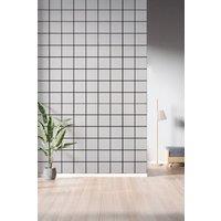 Living and Home 10pcs Peel and Stick PVC Lattice Wall Tile Sticker for Bathroom, Kitchen & Living Room in White
