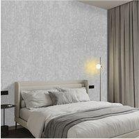 Living and Home Diatom Mud Texture Non-Woven Embossed Wallpaper in Light Grey