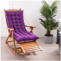 Living and Home Dark Purple Soft Comfortable Lounge Chair Cushion, 125cmW x 48cmD | Size: 125 cmW x 48 cmD