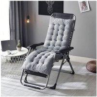 Living and Home 110 x 40cm Soft Sherpa Fleece Chair Pad with Non-Slip Backing Cosy Home Decor in Grey | Size: 110 x 40 cm