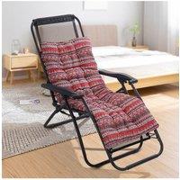 Living and Home 40x110cm Bohemian Linen Lounger Cushion in Red | Size: 40x110 cm