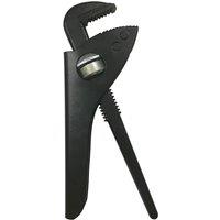 Pegdev 9" Thumb Turn Pattern Pipe Wrench - Traditional Plumbers Tool, Easy Adjustment in Black