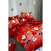 Ezysleep Red Santa Christmas Duvet Set | Size: Single