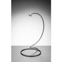 Sienna Glass Silver Metal Ornament Stand Medium