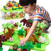 Leaper 40PCS Dinosaur Assembling Building Blocks in Green