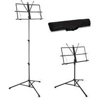 Xample Adjustable Height Tripod Music Book Stand Sheet Holder Base Foldable W Carry Bag in Black