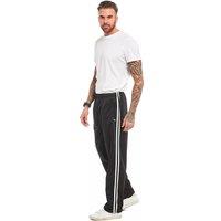 MyShoeStore Straight Leg Elasticated Waist Joggers Track Pants in Black | Size: 4XL