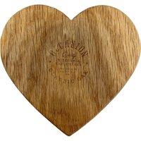 Occasion Oak Heart Coaster in Natural