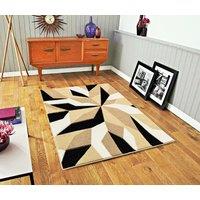 Smart Living Modern Hand Carved Soft Thick Area Rug - Contemporary in Beige | Size: 60 cm x 110 cm