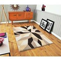 Smart Living Modern Hand Carved Soft Thick Area Rug - Contemporary in Brown | Size: 60 cm x 110 cm