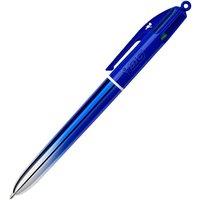 Bic 4-Colour Smooth Gradient Pens, Retractable Multi Colour Pen, 1.0mm, Clip