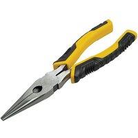 Stanley Controlgrip Long Nose Cutting Pliers 150Mm (6In) in Yellow