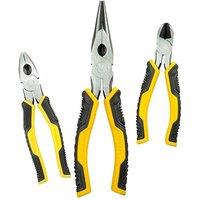 Stanley Controlgrip Pliers Set 3 Piece in Yellow