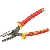 Stanley Fatmax Combination Pliers Vde 200Mm in Red