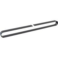 Nes Home Matt Black Walmley Single Square Towel Bar Rail Holder