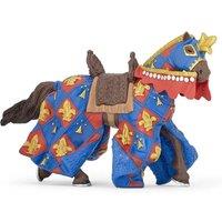 Papo Fantasy World Blue Horse Fleur de Lys Toy Figure, Three Years or Above, Multi-colour (39787)