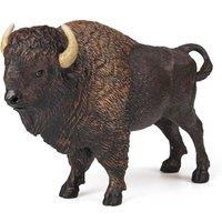 Papo Wild Animal Kingdom American Buffalo Toy Figure, Three Years or Above, Black/Brown (50119)