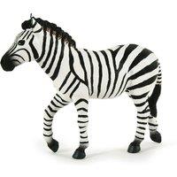 Papo Wild Animal Kingdom Male Zebra Toy Figure, Three Years or Above, White/Black (50249)