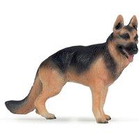 Papo Dog & Cat Companions German Shepherd Toy Figure, Three Years or Above, Brown/Black (54004)