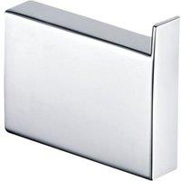 Nes Home Chrome Modern Wall Mounted Brass Robe Hook in Silver