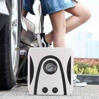 Xample Electric Corded 12V 300PSI Car Tyre Inflator Pump Portable Air Compressor Pump in White
