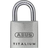 ABUS 64TI/20mm TITALIUM Padlock Keyed Alike KA6205 in White