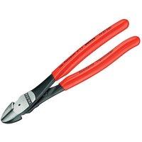 KNIPEX High Leverage Diagonal Cutters Pvc Grip 200Mm (8In) in Red