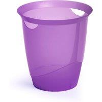 Durable Plastic Waste Recycling Bin - 16 Litre - Translucent Purple | Size: 1 Pack