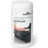 Durable Superclean Anti-Static Tech Cleaning Wipes - Tub of 100 in White | Size: 1 Pack