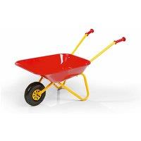 Rolly Red Metal Wheelbarrow