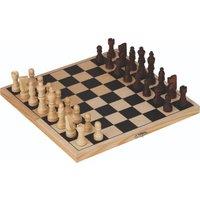 Goki Chess Set In Plywood Box in Brown | Size: 1 Pack