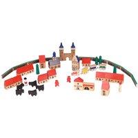 Goki Wooden 46 Piece My Little Village in Wooden Box | Size: 1 Pack
