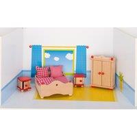 Goki Dolls House Bedroom Furniture For Flexible Puppets | Size: 1 Pack