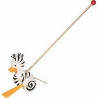 Goki Zebrad Duck Push Along Animal | Size: 1 Pack