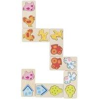 Goki 3D Domino Game. Farm | Size: 1 Pack