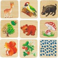 Goki Woodland Life Memo Game 32 Pieces in Brown | Size: 1 Pack