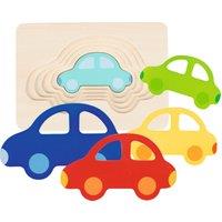 Goki Car Puzzle - 5 layers & 5 Pieces | Size: 1 Pack