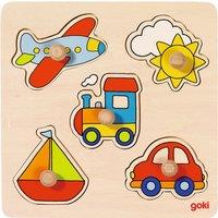 Goki Wooden 5 Piece My Journey Lift Out Puzzle | Size: 1 Pack