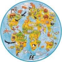 Goki XXL Puzzle World - 49 Pieces | Size: 1 Pack