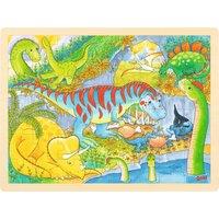 Goki Wooden 48 Piece Dinosaur Jigsaw Puzzle | Size: 1 Pack