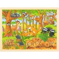 Goki Wooden 48 Piece Baby Animals Of The Forest Jigsaw Puzzle | Size: 1 Pack