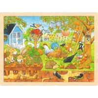 Goki Our Garden Puzzle Over & Underground. 96 Pieces | Size: 1 Pack