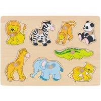 Goki Zoo Aimals Lift Out Puzzle 8 Pieces in Brown | Size: 1 Pack