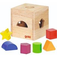 Goki Sort Box II With 6 Blocks in Brown | Size: 1 Pack