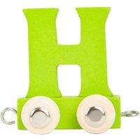 Small Foot Green Wooden Train Letter 'H'