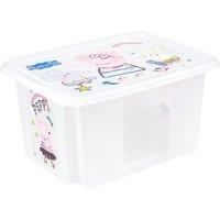 Keeeper Peppa Pig Storage Box with Lid 15 Litre Transparent in Clear